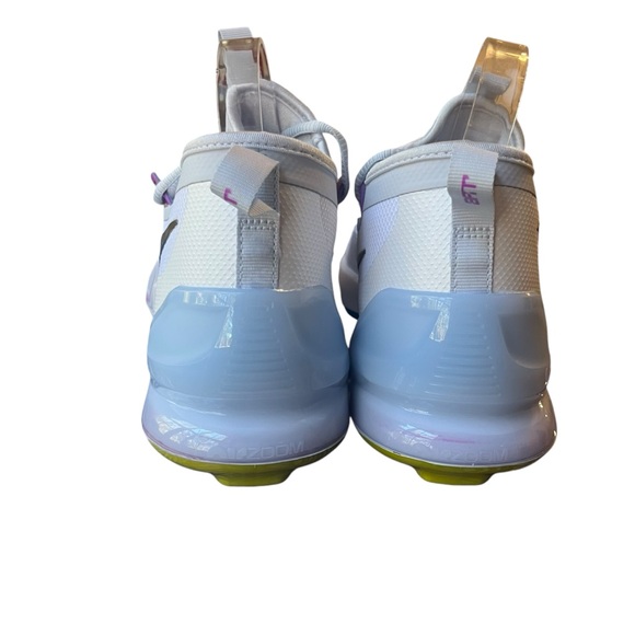 New! Nike Force Zoom 9 Mike Trout Pro Low Metal Baseball Cleats sz 10 rainbow - Picture 3 of 7